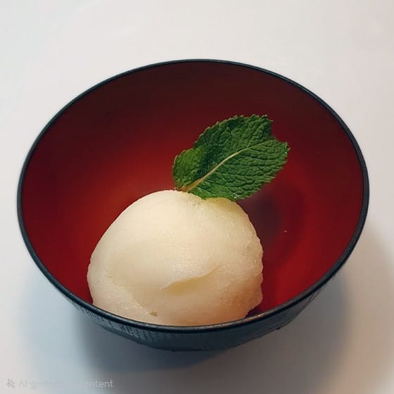 lemon sorbet single scoop