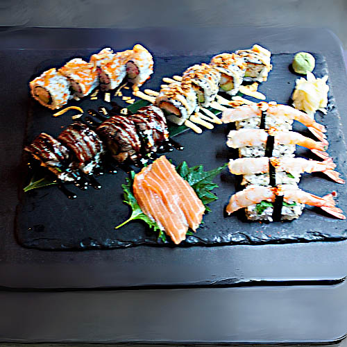 new menu table images - surf and turf